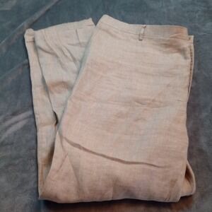 Baird McNutt Pants Mens 46x32‎ Murano Zac Tan 100% Linen Summer Spring Dress
